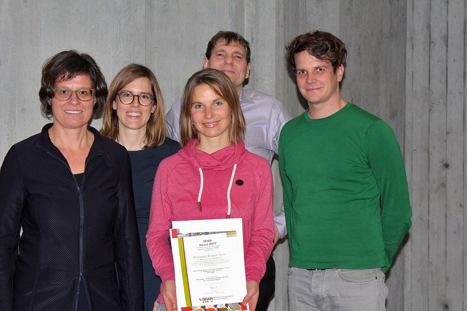 Climanes Team, MeteoSwiss: SFIAR Team Award winners